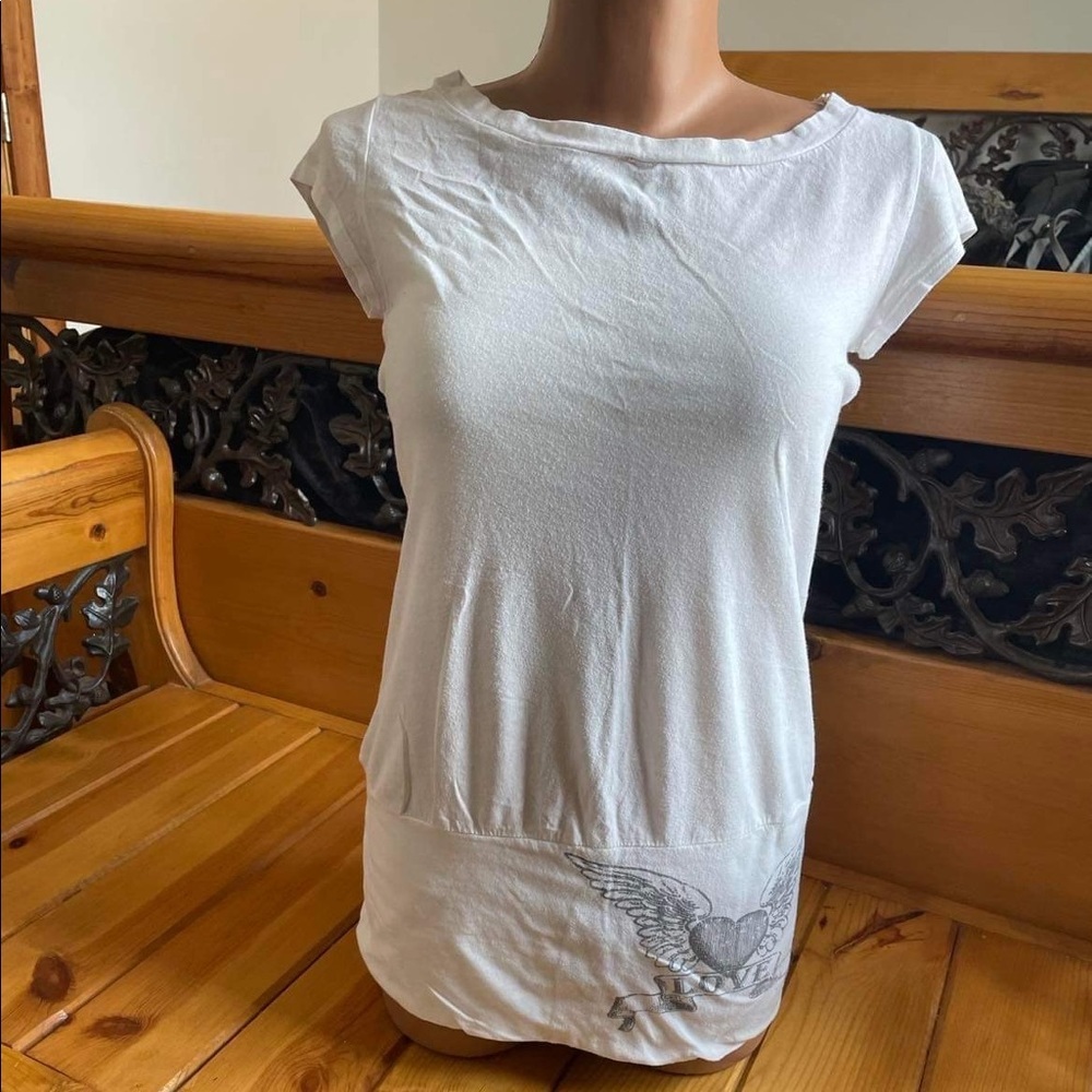 Angel Silver Bling Top